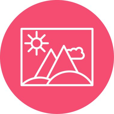 Modern simgenin vektör illüstrasyonu