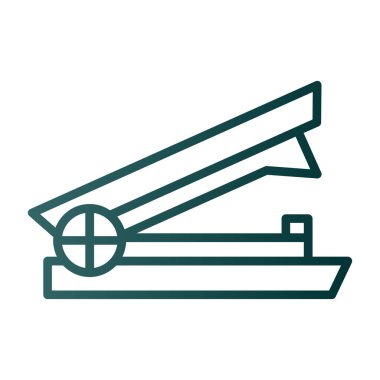 Stapler web simgesi, vektör illüstrasyonu 