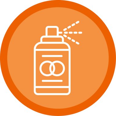 Sprey boya kutusu simgesi basit illüstrasyon