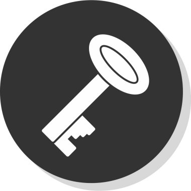 Anahtar. Web simgesi basit illüstrasyon