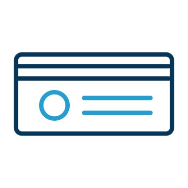 Kredi kartı web simgesi, vektör illüstrasyonu 