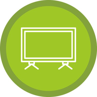 LCD tv izole simgesi