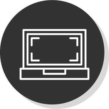 Bilgisayar. Web simgesi basit illüstrasyon