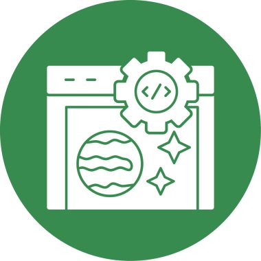 çamaşır makinesi simgesi, basit vektör çizimi