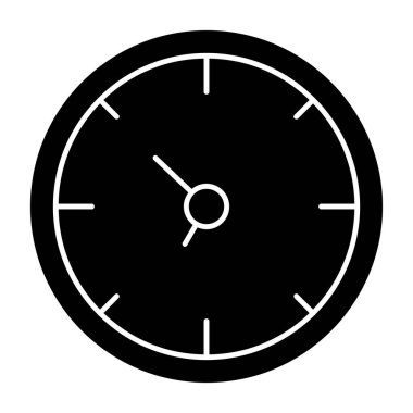 Saat. Web simgesi basit illüstrasyon                  