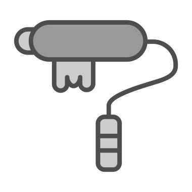 boya silindiri simgesi, vektör illüstrasyonu   