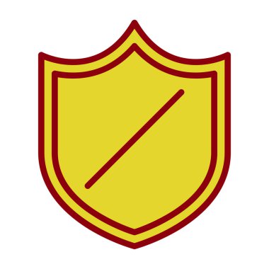 kalkan simgesi, vektör illüstrasyonu basit tasarım