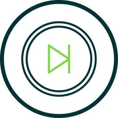 Düz Skip. Web simgesi basit illüstrasyon