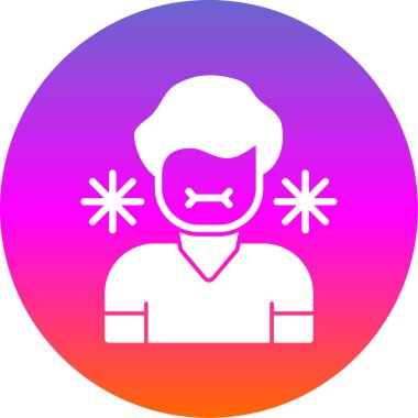 Hasta Kişiler web simgesi vektör illüstrasyonu