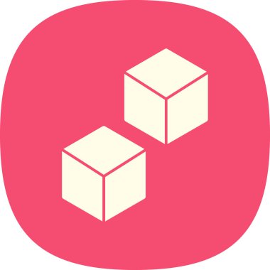 kutu simgesi, vektör illüstrasyonu basit tasarım