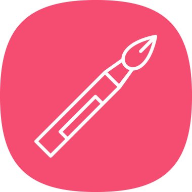 fırça ağ ikonu vektör illüstrasyonu