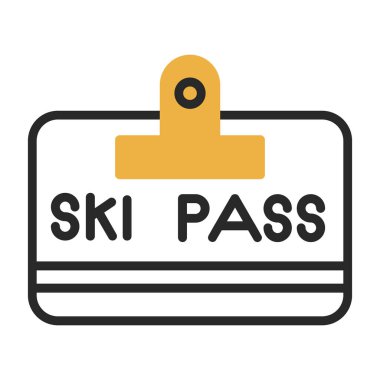 Kayak kartı. Web simgesi basit illüstrasyon         