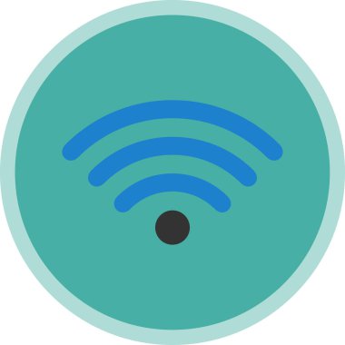 wifi simgesi, vektör illüstrasyonu basit tasarım