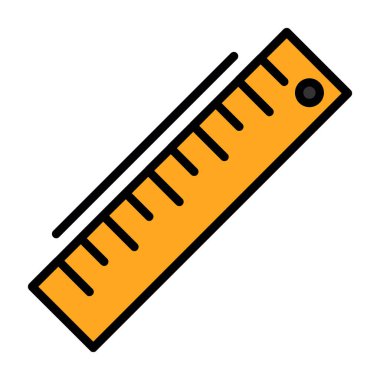 ruler icon, vector illustration simple design