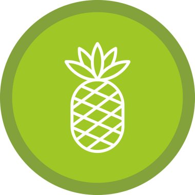 Ananas. Web simgesi basit illüstrasyon 