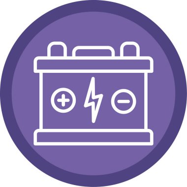 Pil. Web simgesi basit tasarım                       