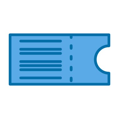 bilet ikonu vektör illüstrasyonu