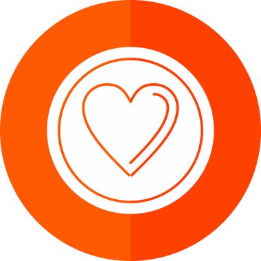 kalp ağı simgesi, vektör illüstrasyonu 