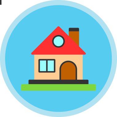 ev simgesi modern basit illüstrasyon