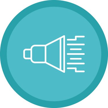 Megafon ikonu vektör illüstrasyonu