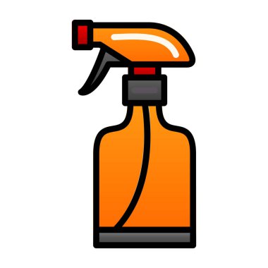 sprey şişe kutsal kişilerin resmi, vektör çizim