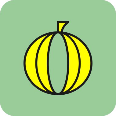 Balkabağım. Web simgesi basit illüstrasyon