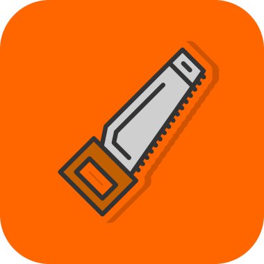 Modern El Testere simgesinin vektör çizimi              