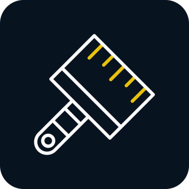 Boya fırçası simgesinin vektör illüstrasyonu