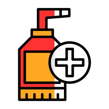 sanitizer bottle vector icon