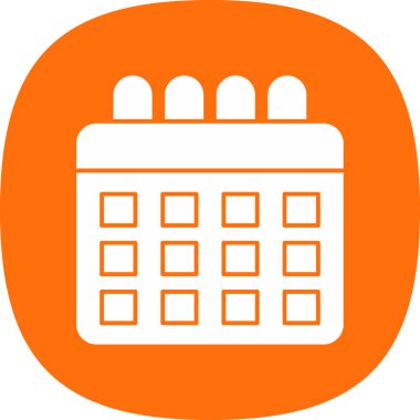 Takvim simgesi, vektör çizimi