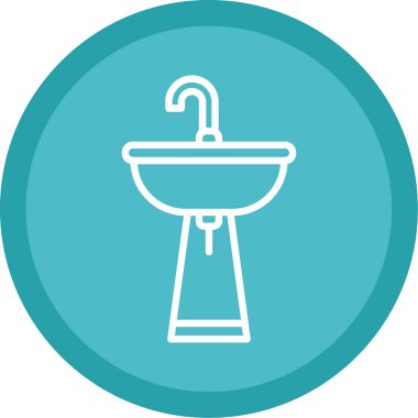 Duş. Web simgesi basit tasarım