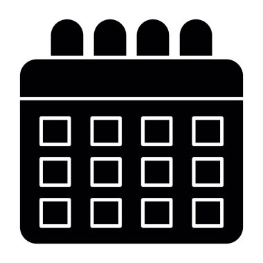 Takvim simgesi, vektör çizimi