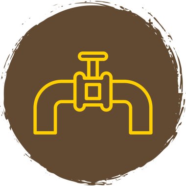 Bir tap simgesinin vektör illüstrasyonu