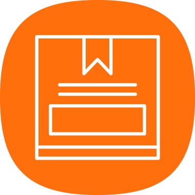 kutu simgesi, vektör illüstrasyonu basit tasarım