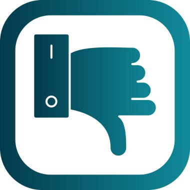 Hoşlanmamak. Web simgesi vektör illüstrasyonu 