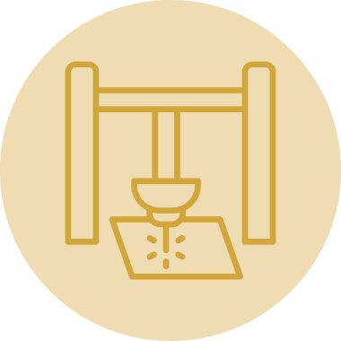 Lazer ağ simgesi vektör illüstrasyonu