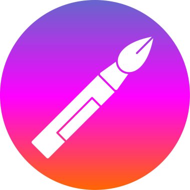 fırça ağ ikonu vektör illüstrasyonu