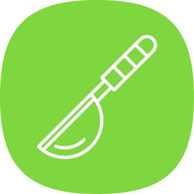 Ladle Web simgesi, vektör illüstrasyonu