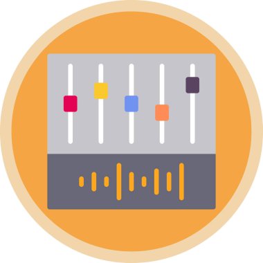 Dengeleyici. Web simgesi basit illüstrasyon 