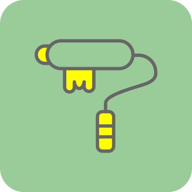 boya silindiri simgesi, vektör illüstrasyonu   