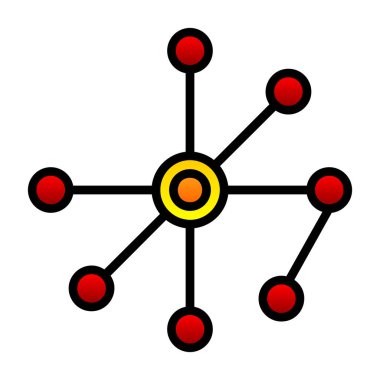 Kolayca düzenleyebilen veya düzenleyebilen Bağlantı Vektörü simgesi