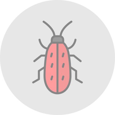 hata böceği simgesi vektör illüstrasyonu