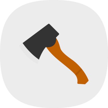 Balta simgesi, çizgi film tarzı. vektör illüstrasyonu                 