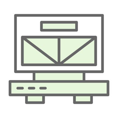 sunucu simgesi vektör illüstrasyon tasarımı olan dizüstü bilgisayar