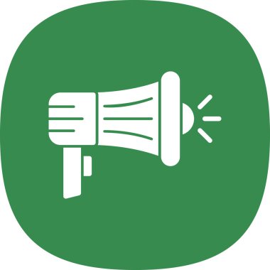 megafon ikonu. Basit tasarım