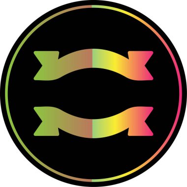 Gökkuşağı olan bir arkaplanın vektör çizimi