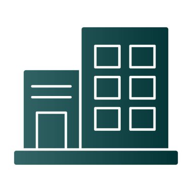 modern yapı web simgesi, vektör illüstrasyonu