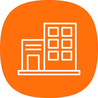 modern yapı web simgesi, vektör illüstrasyonu