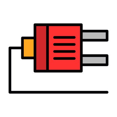 Plug web simgesi, simge illüstrasyonu