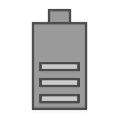 Pil simgesinin vektör illüstrasyonu